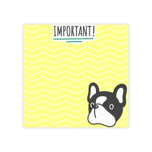 "Important" French bulldog design Post-it® Note Pads