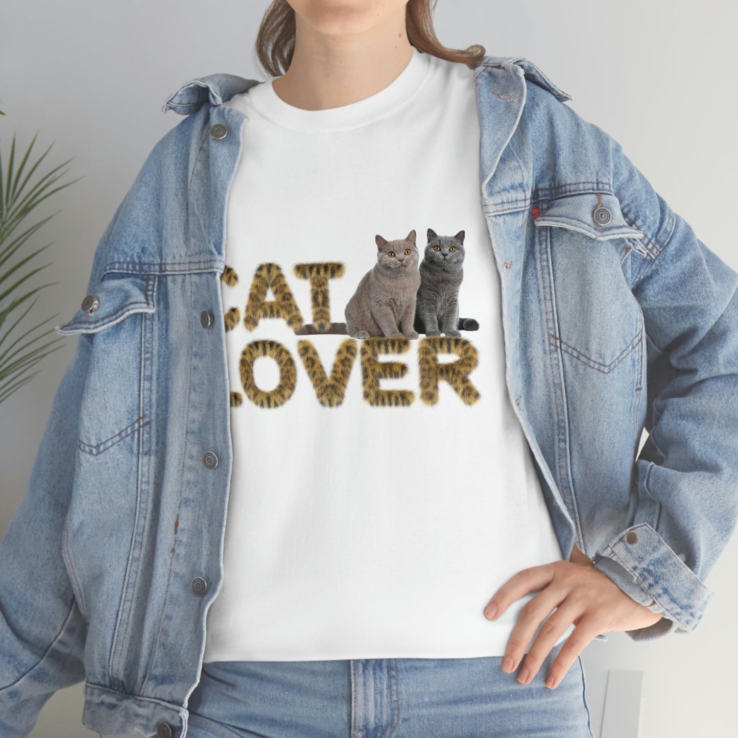 Cat Lover Two Cats together Graphic tee shirt