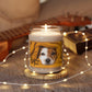 Thinking of you Puppy/ Dog with scarf design scented Soy Candle Jar 9oz
