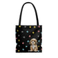 Cavapoo Puppy Dog Design Tote Bag  (AOP)
