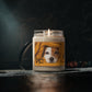 Thinking of you Puppy/ Dog with scarf design scented Soy Candle Jar 9oz