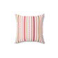 Multi design stripe prints design Spun Polyester Square Pillow