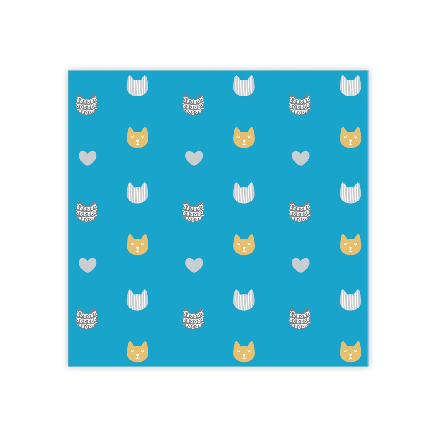 Cats & Hearts Pattern Post-it® Note Pads