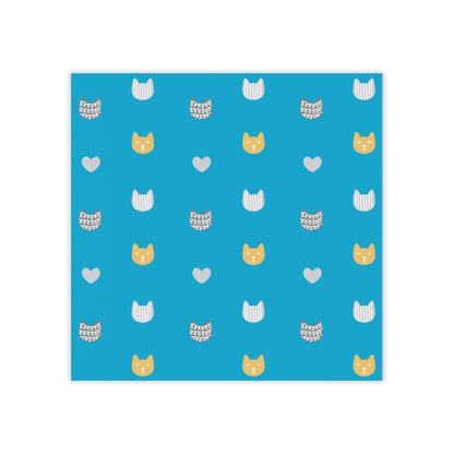 Cats & Hearts Pattern Post-it® Note Pads