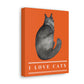 " I love cats " design Canvas Gallery Wraps poster