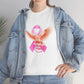 "Think Pink" Cockatoo with Pink Ribbon (Breast Cancer) White Cotton Tee