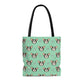 Cute Dog Faces with Paws Design Tote Bag (AOP)