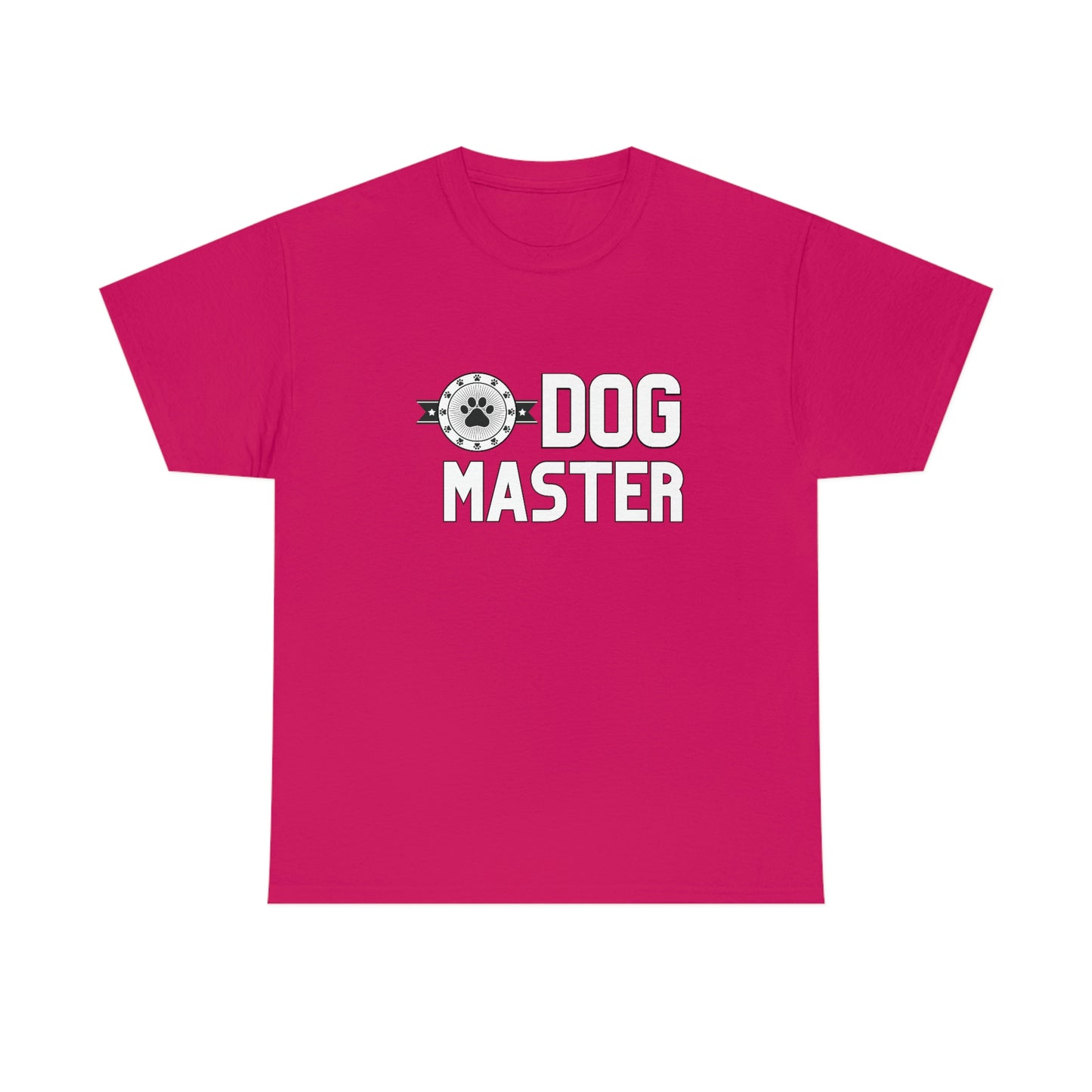 Dog Master with Paws logo/Stars design Graphic tee shirt