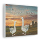 " Organic Living" Adorable Ducks design Canvas Gallery Wraps poster