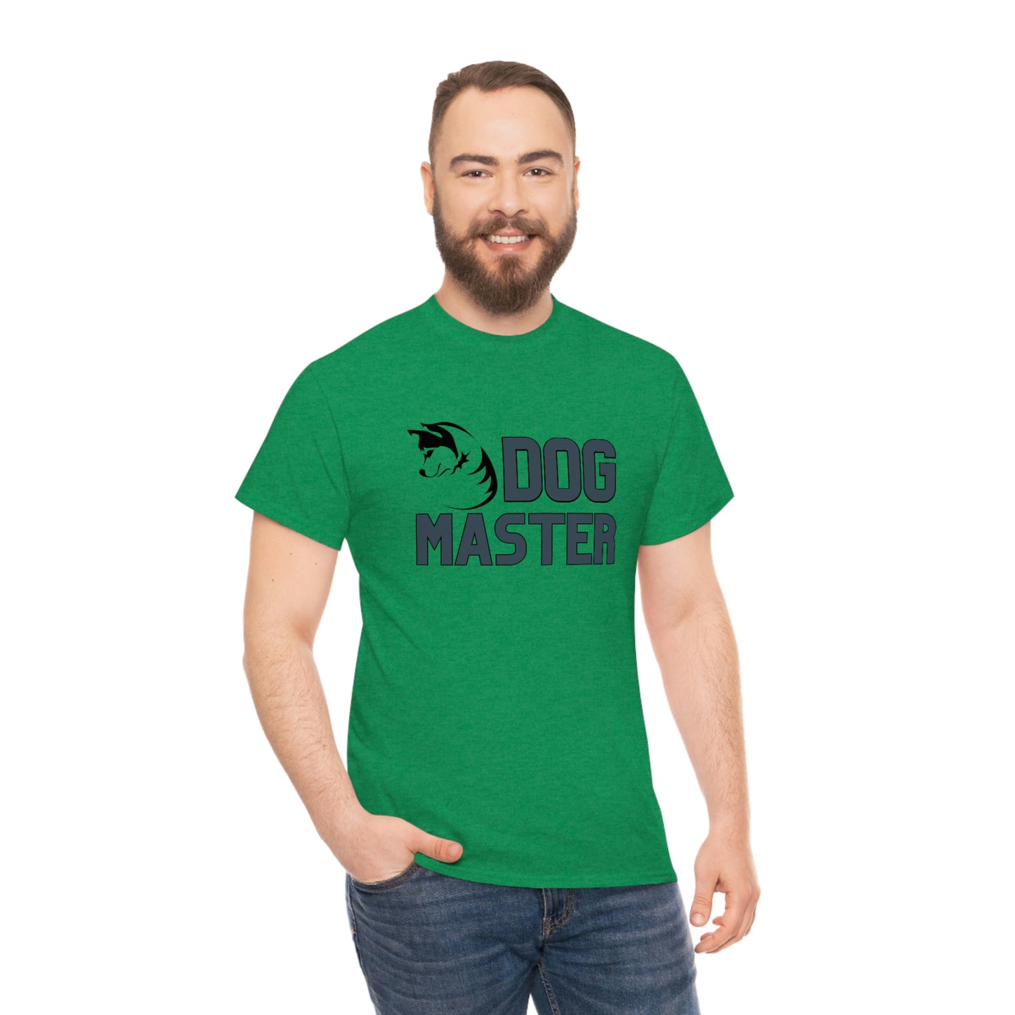 Dog Master with Dog logo design Graphic tee shirt