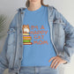 I'M A HAPPY CAT MOM Cat on Books design Graphic tee shirt