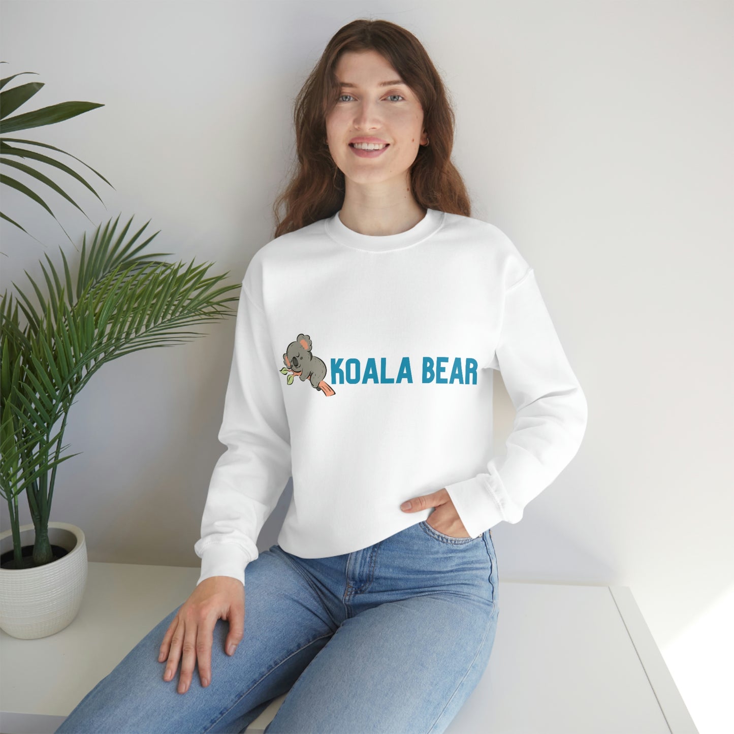 Little Koala Bear with Logo Graphic Crewneck Sweatshirt
