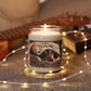 Enjoy cozy time Dog inside blanket design scented Soy Candle Jar 9oz
