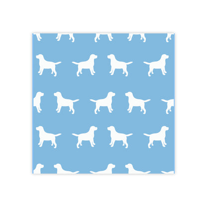 Light blue White Dogs design Post-it® Note Pads