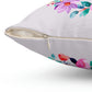 Hammingbird with Floral Wreath design Spun Polyester Square Indoor Pillow