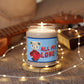 All My LOVE knitted Bear message gift scented Soy Candle Jar 9oz