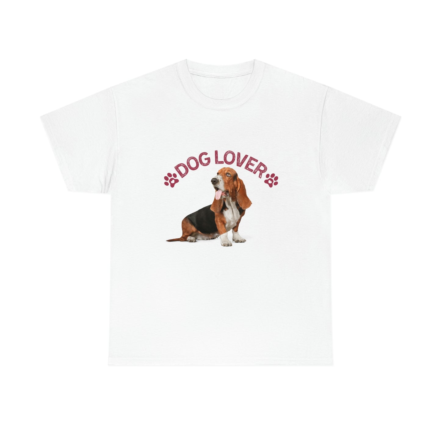 Basset Hound Dog  "Dog Lover" design Graphic tee shirt