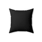 " But First, Cats " Cute Cat design (Black) Spun Polyester Square Indoor Pillow