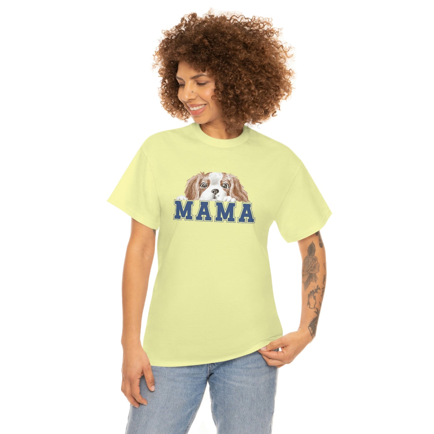 Dog MAMA Cute Dog/Puppy Graphic tee shirt