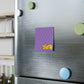 Purple Diamond pattern with Sleeping Cat design Post-it® Note Pads