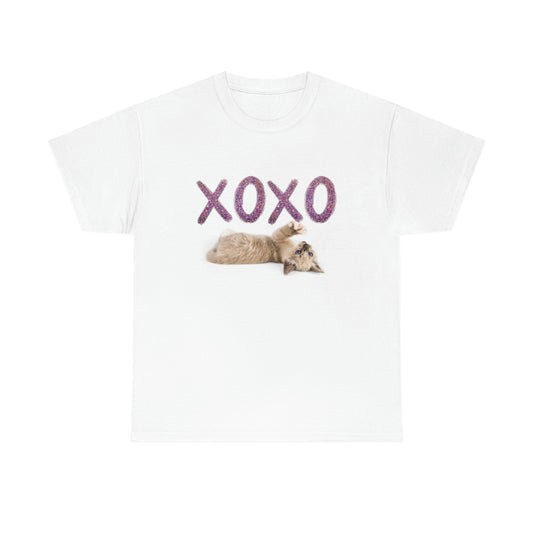 XOXO Cat/Kitten playing Cat Lover Graphic tee shirt