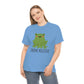 "Think Positive" Cute Frog design Graphic tee shirt