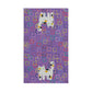 Colorful Pattern with Cute Cat Design Hand Towel 16″ × 28″