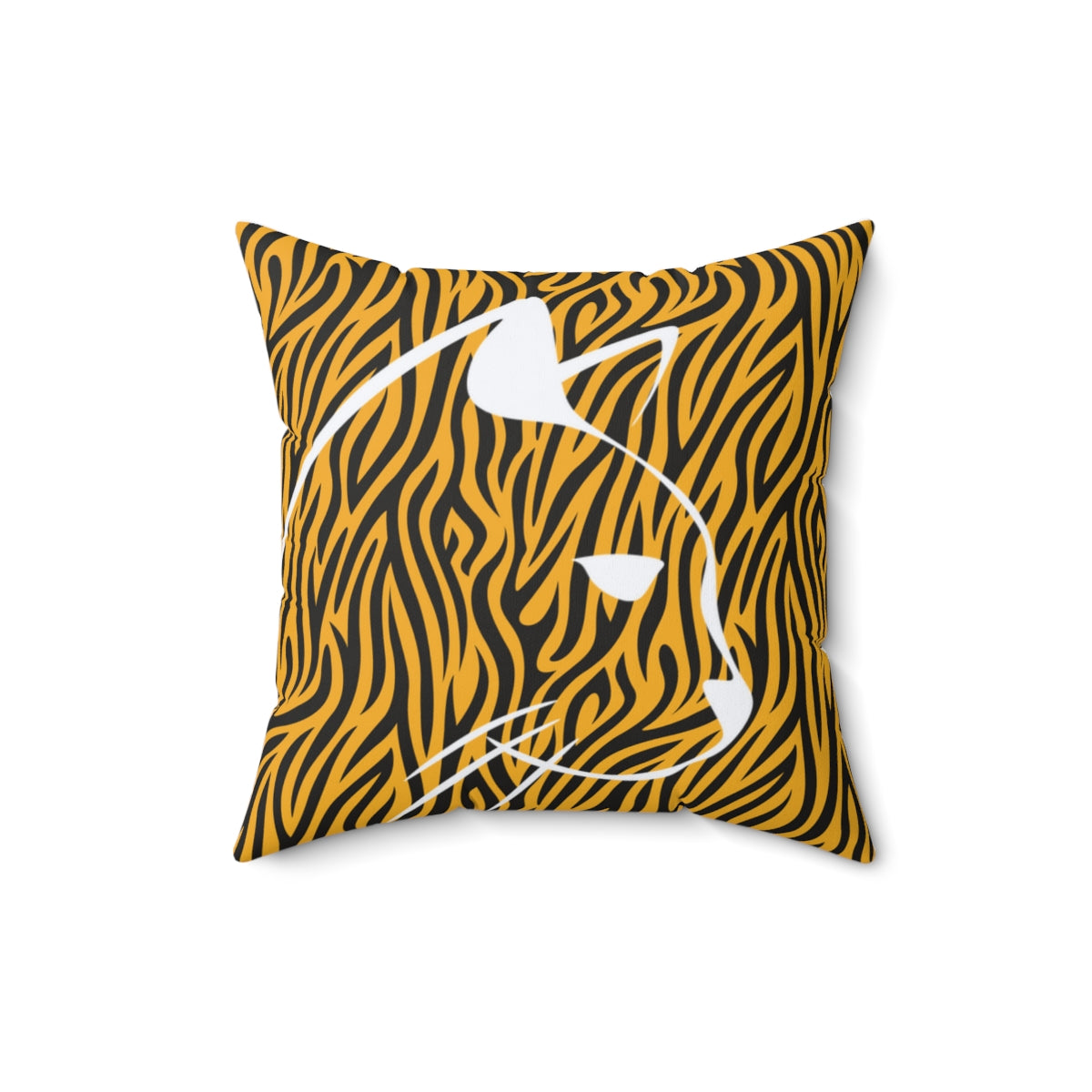 Cat/tiger Animal prints/ Leopard prints design Spun Polyester Square Pillow