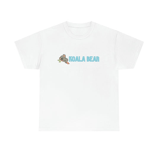 Cute Little Koala Bear with Logo Graphic tee shirt