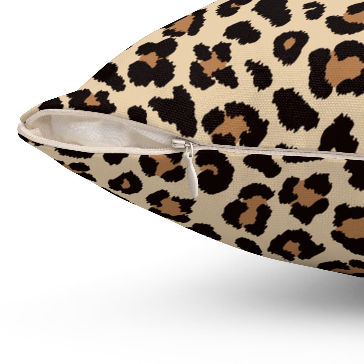 Mrs. Leopard print design Spun Polyester Square Pillow