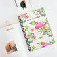Framingo with flowers design "My Diary" Spiral Notebook - Ruled Line 118 pages
