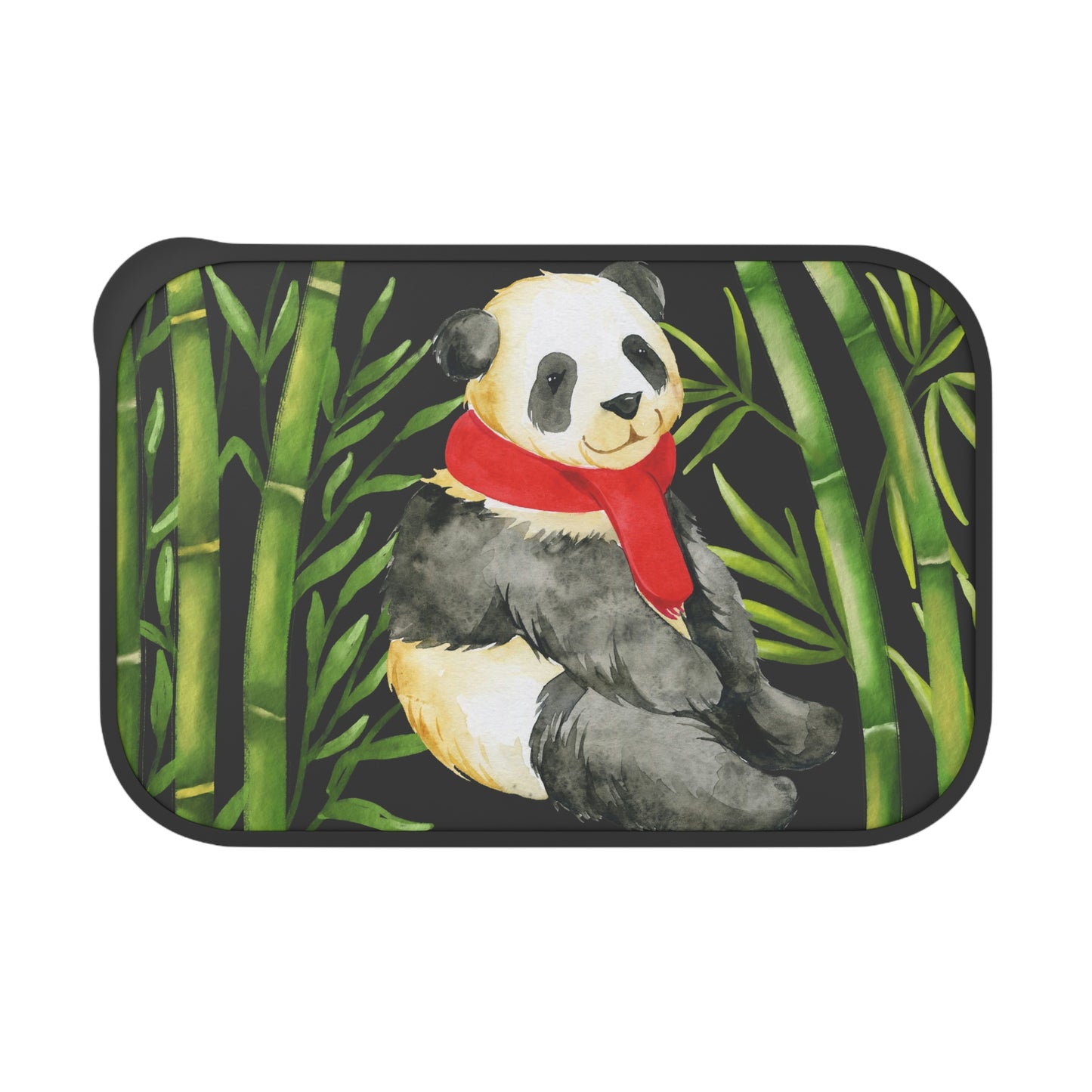 Adorable Panda Bear design Bento Box/Lunch Box  PLA  with Band and Utensils