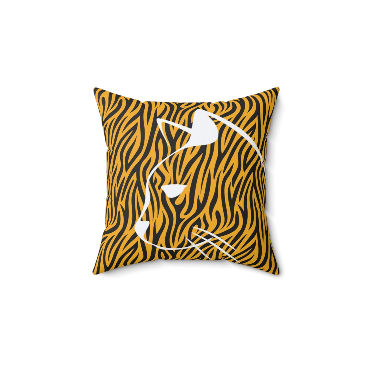 Cat/tiger Animal prints/ Leopard prints design Spun Polyester Square Pillow