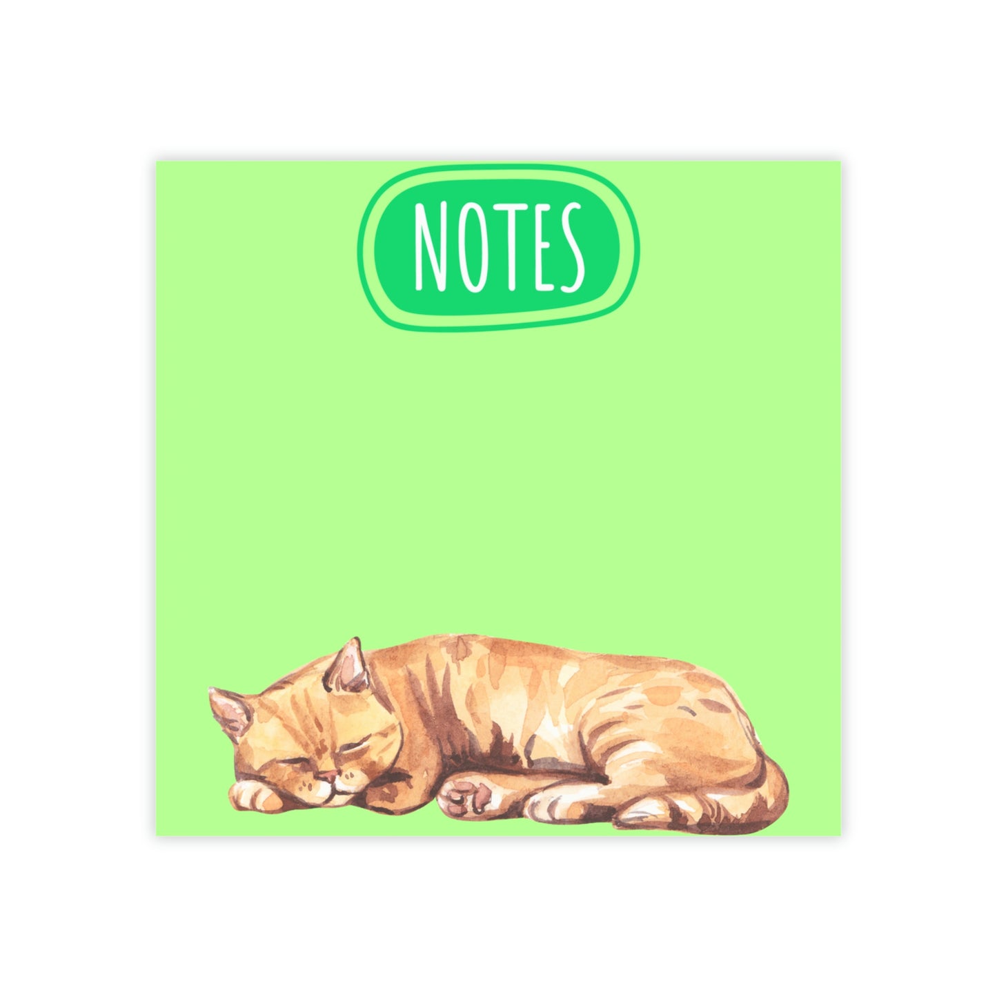 "NOTE" Cat sleeping design Post-it® Note Pads