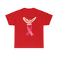 Cockatoo with "Love" Pink Ribbon Cotton Tee