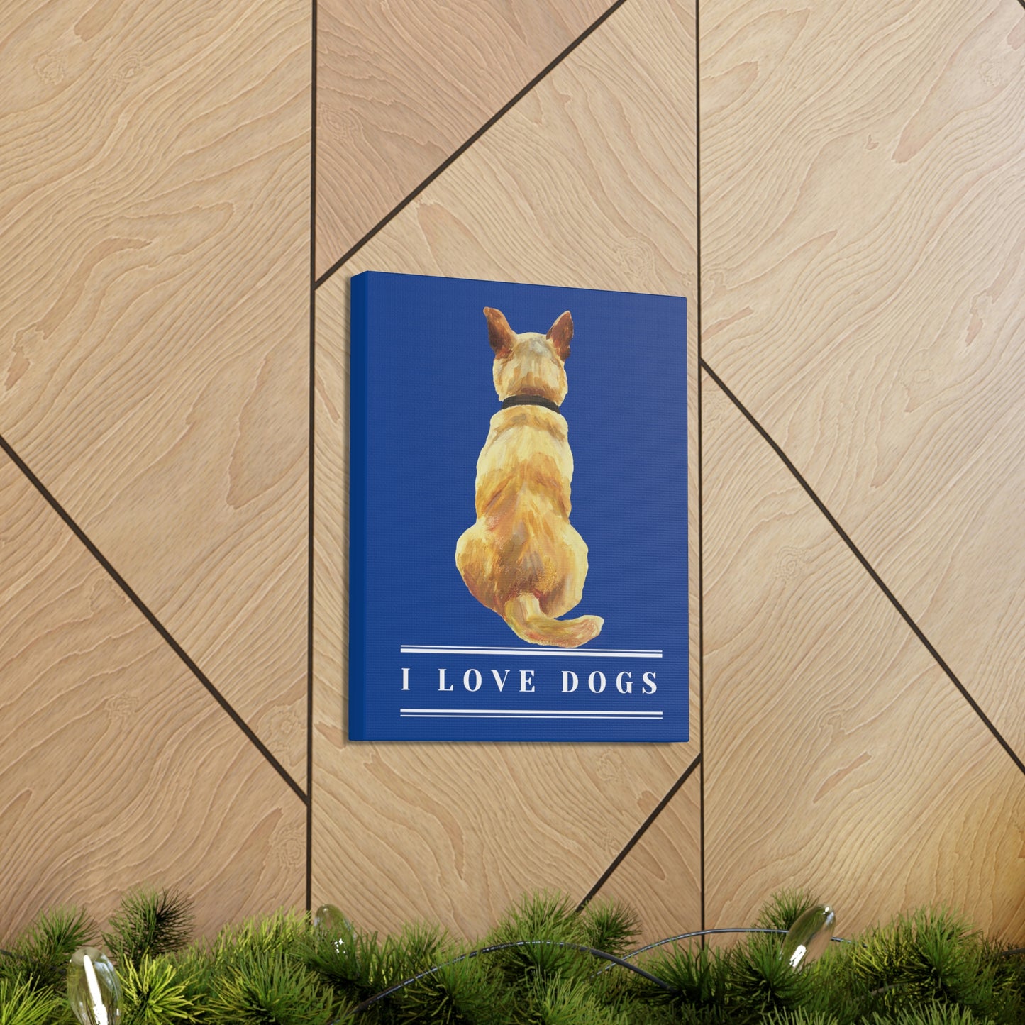 " I love dogs " design Canvas Gallery Wraps poster