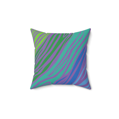 Animal prints design purple Spun Polyester Square Pillow