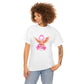 "Think Pink" Cockatoo with Pink Ribbon (Breast Cancer) White Cotton Tee