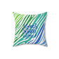 Animal prints design white  Home Sweet Home Spun Polyester Square Pillow