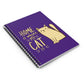 "Home is where my cat is"  Cute Cat design Spiral Notebook - Ruled Line 118 pages