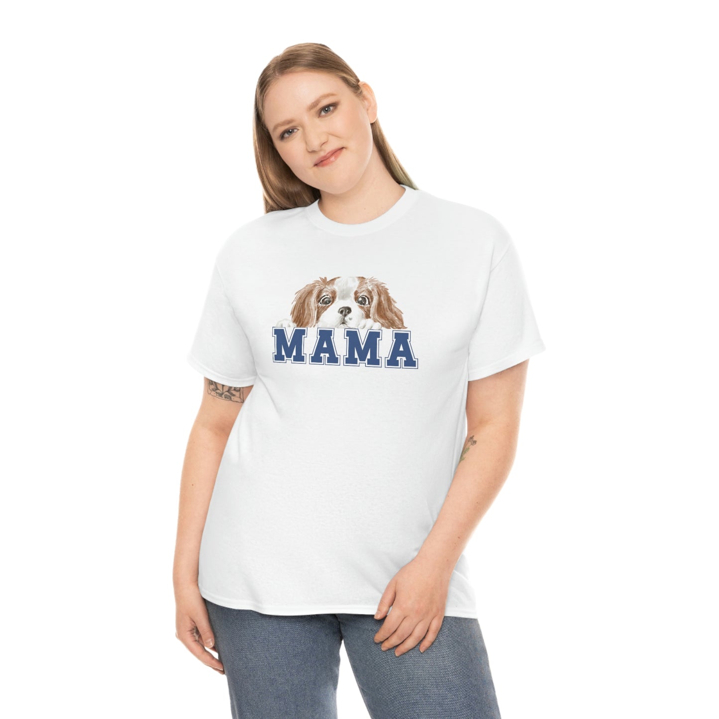 Dog MAMA Cute Dog/Puppy Graphic tee shirt
