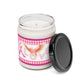 Pink Ribbon with Pink cockatoo Scented Soy Candle Jar 9oz