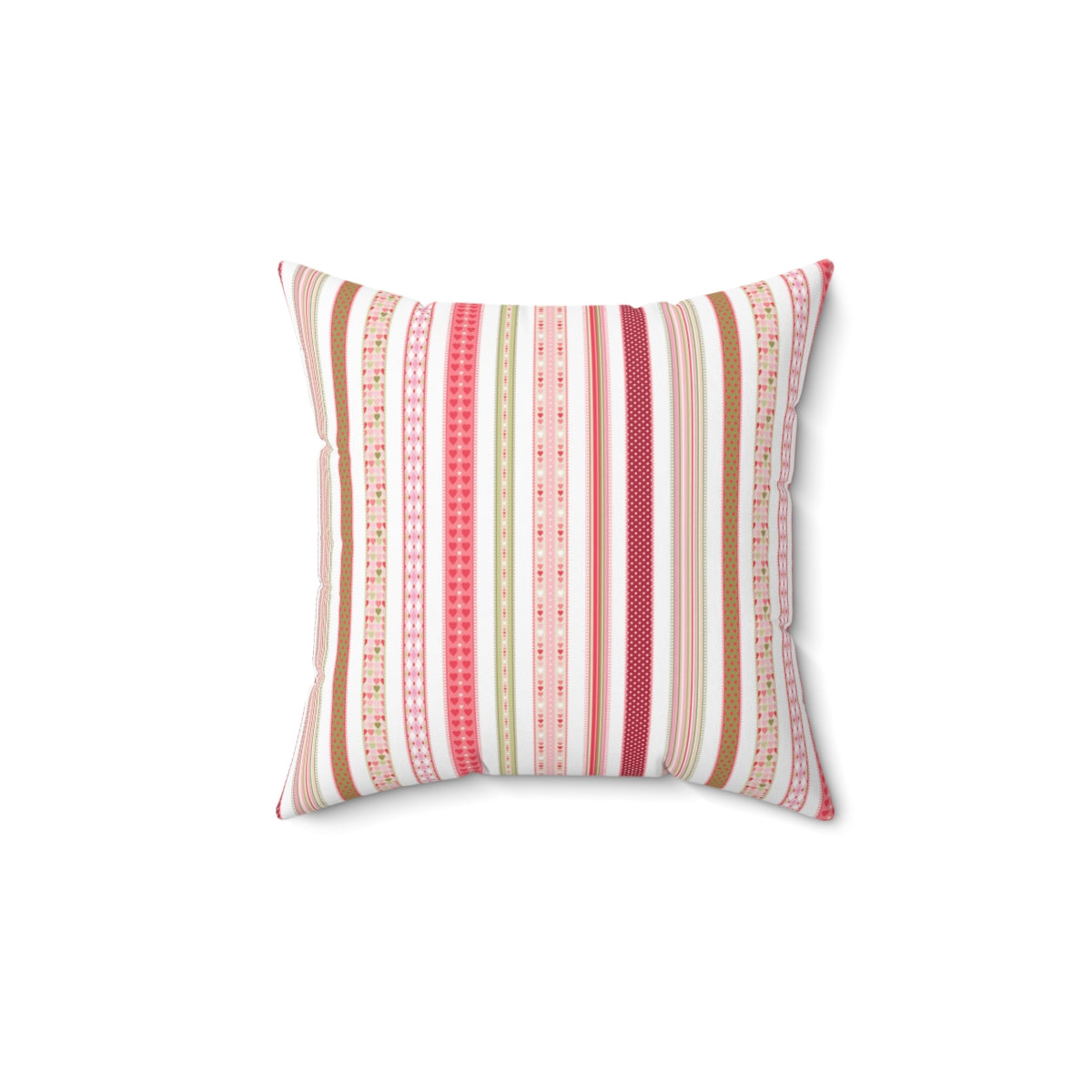 Multi design stripe prints design Spun Polyester Square Pillow