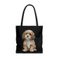 Cavapoo Puppy Dog Design Tote Bag  (AOP)