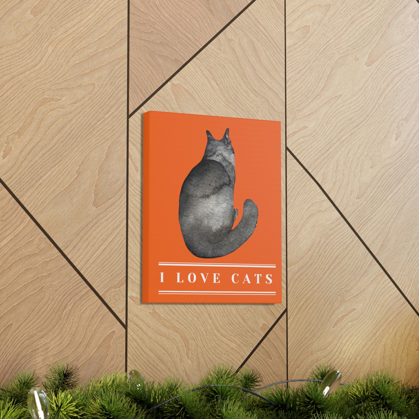" I love cats " design Canvas Gallery Wraps poster