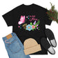 Beautiful Flowers with Butterfly "The  Best Mom"  Cotton Tee