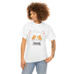 Cat Lovers with Hearts "Cat Lover" design Graphic tee shirt