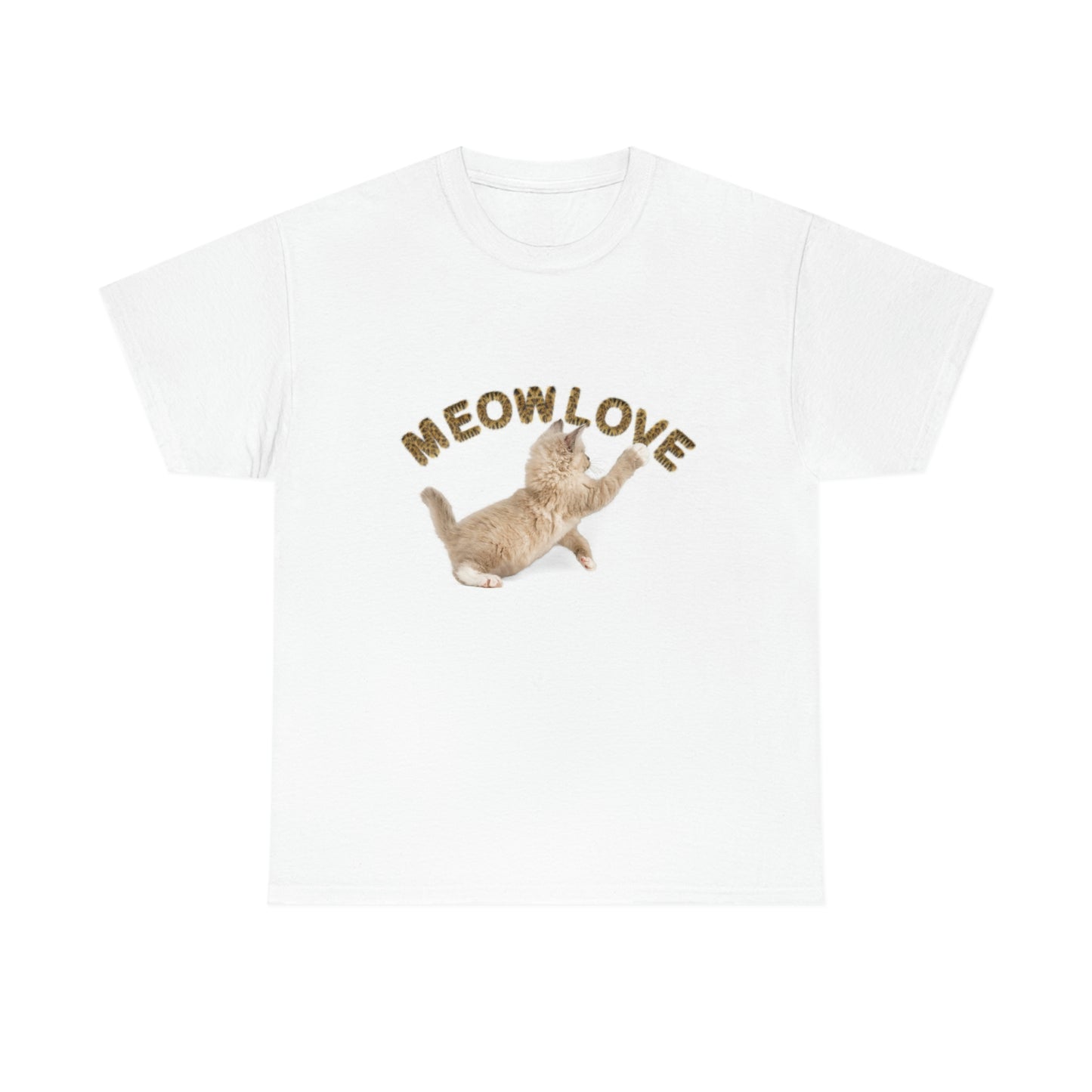 Meow Love Kitten (Cat) Playing design Graphic tee shirt