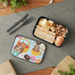 Sloth & Donuts design Lunch Box / " PLA Bento Box " with Band and Utensils