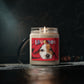Love you Puppy/dog design message gift scented Soy Candle Jar 9oz
